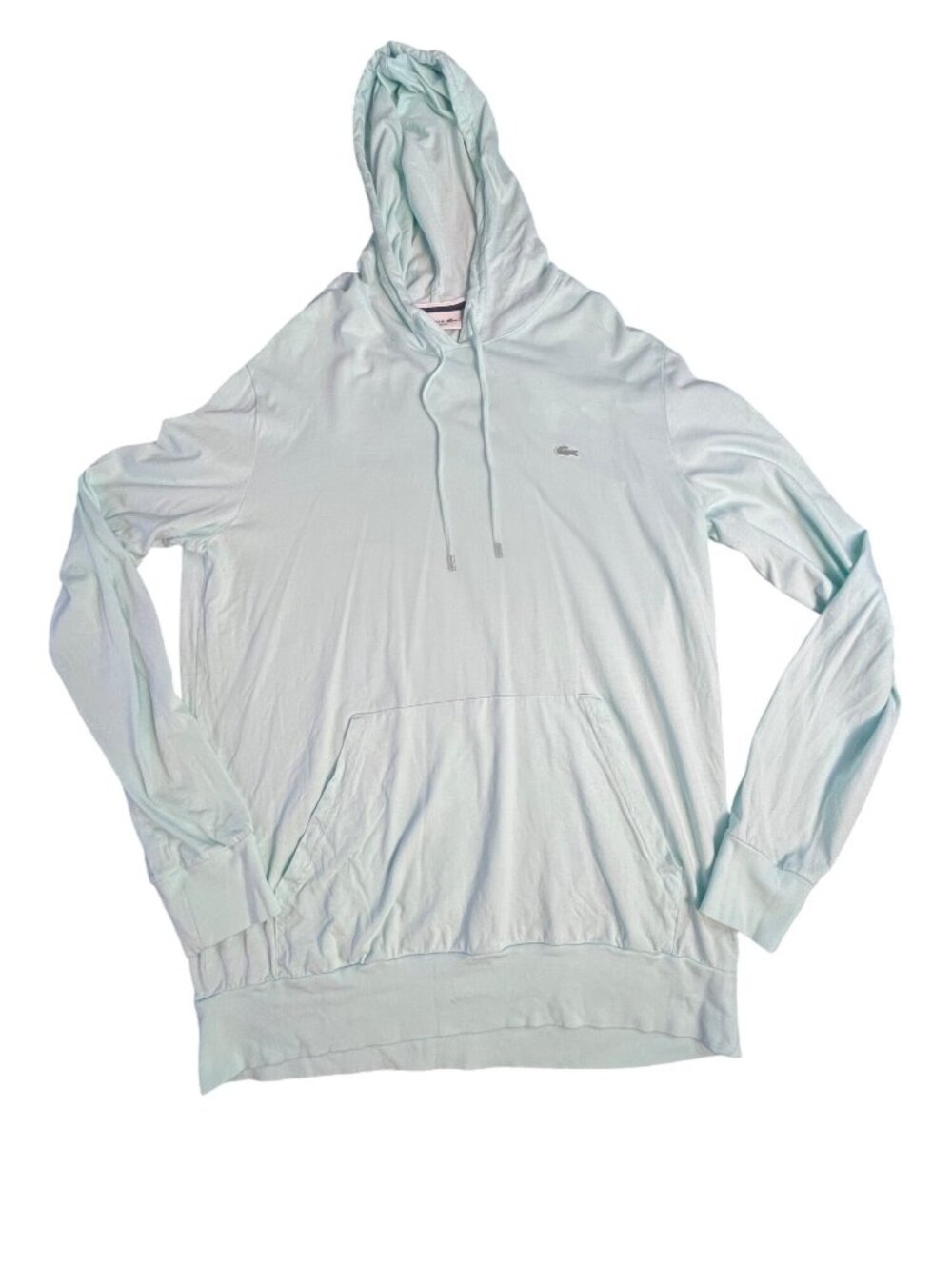 Lacoste Men's Regular Fit Cotton Hoodie Mint green XL Long Sleeve lightweight